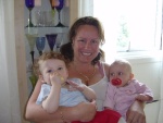 Tanta dadda med sine sm� fadderbarn..